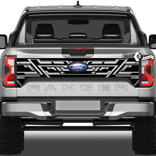Geometric Style Tailgate Vinyl Decal for Musclecar Ranger 