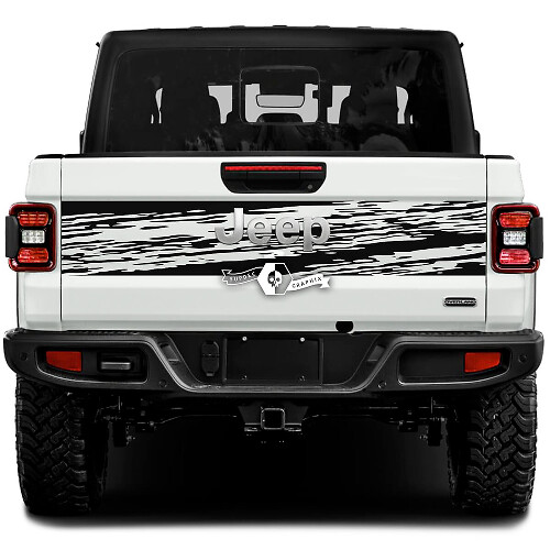 Jeep Gladiator Wrap Mud Stickers Decals Vinyl Graphics Tailgate Bed Vinyl Stickers Decals
