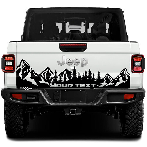 Jeep Gladiator Wrap Forest Mountains Stickers Decals Vinyl Graphics Tailgate Bed Vinyl Stickers Decals
 1