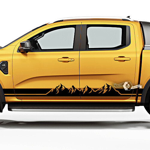 Mountain Style Side Stripes Vinyl Decals for Musclecar Ranger