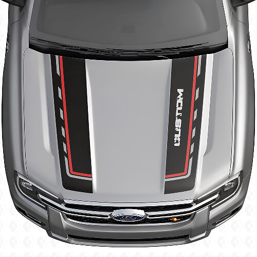 Double Custom Hood Stripes Vinyl Decal Kit for Musclecar Ranger