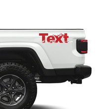 Custom Text Mountains Side Vinyl Decals Stickers for Jeep Gladiator 3