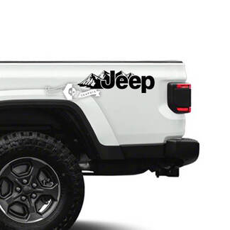 2x Jeep Gladiator Side Mountains Decals Vinyl Graphics
