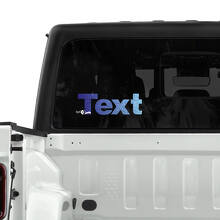 Jeep Gladiator Rear Window Topographic Map Stickers Decals Vinyl  Vintage Classic Colors Graphics Stripe Gradient
 2