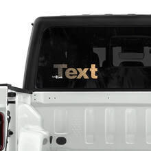 Jeep Gladiator Rear Window Topographic Map Stickers Decals Vinyl  Vintage Classic Colors Graphics Stripe Gradient
 3