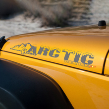 Arctic Hood Vinyl Decal for Jeep Wrangler Rubicon Sahara_2