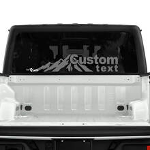 Jeep Gladiator Rear Window Forest Mountains Stickers Decals Vinyl Graphics
 2