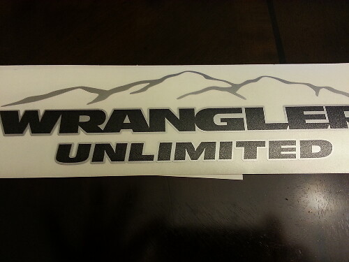 Mountain Vinyl Sticker Decal 2 for Jeep Wrangler Unlimited CJ TJ YK JK XJ