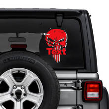 Jeep Wrangler Unlimited Rear Window Punisher Shadow Stickers Decals Vinyl Graphics 2 Colors
 2