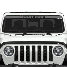 Custom Text Windshield Vinyl Stickers Decals for Jeep Gladiator 2