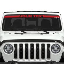 Custom Text Windshield Vinyl Stickers Decals for Jeep Gladiator 3