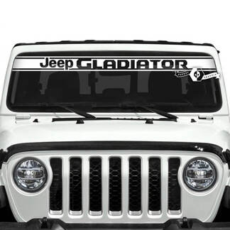 Jeep Gladiator Windshield Logo Trim Line Decals Vinyl Graphics
