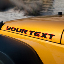 Lettering Outline Hood Vinyl Decal for Jeep Wrangler_2