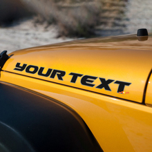 Lettering Outline Hood Vinyl Decal for Jeep Wrangler_3