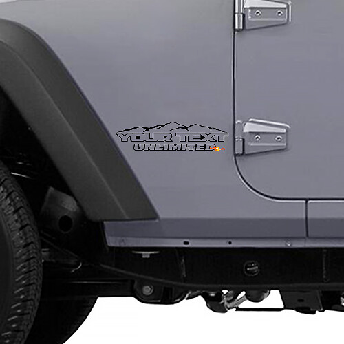 Jeep Mountain Wrangler Unlimited CJ TJ YJ JK XJ All Colors Sticker Decal#5