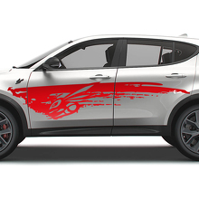  Hornet Logo Mud Splash Door Side Vinyl Decal Kit for Dodge Hornet_3