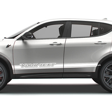 Custom Text Door Side Stripe Vinyl Decals for Dodge Hornet_2