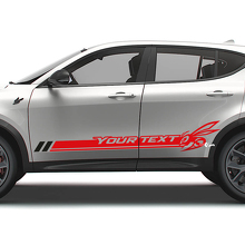 Hornet Style Door Side Stripe Logo Vinyl Decal Kit for Dodge Hornet_2