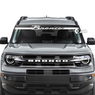 Ford Bronco Rear Window Windshield Logo Stripes Graphics Decals
