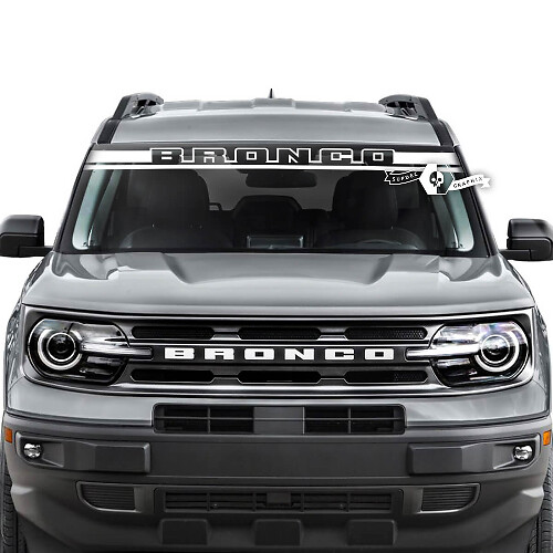 Brand Lettering Windshield Stripe Vinyl Decal for Musclecar Horse