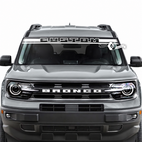 CUSTOM Twin Line Windshield Banner Windshield Vinyl Decal Sticker for Ford
