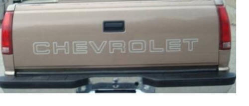 Chevrolet Outline Tailgate Lettering Vinyl Decal for Chevy Truck 