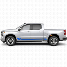 Honeycomb Door & Rocker Panel Vinyl Stripes for Chevrolet Silverado 1500 T1XX 2019-2026_5