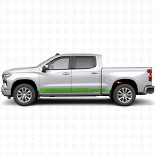 Angular Lightning Door & Rocker Panel Vinyl Stripes for Chevrolet Silverado 1500 T1XX 2019-2026_6