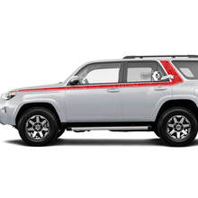 Body Stripes Lines Topographic Style Side Window Vinyl Sticker Decal fit to Toyota 4Runner 13-24 TRD Fifth gen 2
 2