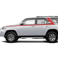 Body Stripes Lines Topographic Style Side Window Vinyl Sticker Decal fit to Toyota 4Runner 13-24 TRD Fifth gen 3
 2