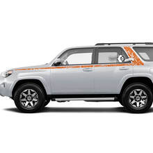 Topographic Style Lines Side Vinyl Sticker Decal For Toyota 4Runner Gen 5 2