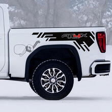 Pair GMC GM Sierra 1500 AT4X Graphics off-road 4x4 Decals Stickers 2 Colors
 2