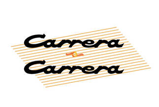 Carrera Rear Sticker Decal PORSCHE
