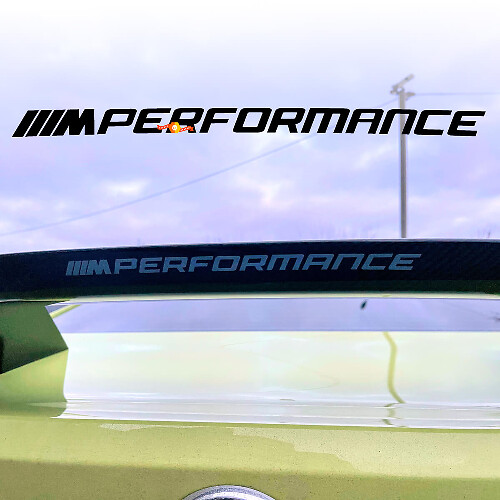 M Performance Style Rear Spoiler Vinyl Decal for BMW G80 G82