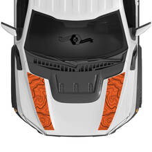 New Ford Raptor 2023 Сontour Map F150 SVT Hood Vinyl Decals Graphics Vinyl Stickers kit stripe 2022+
 3