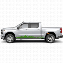 Mountain Topographic Door & Rocker Panel Vinyl Stripes for Chevrolet Silverado 1500 T1XX 2019-2026_6