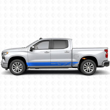 Diagonal Slot Door & Rocker Panel Vinyl Stripes for Chevrolet Silverado 1500 T1XX 2019-2026_5
