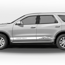 Mountain Style Side Stripes Vinyl Decal Pair for Dodge Durango_2