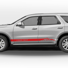 Mountain Style Side Stripes Vinyl Decal Pair for Dodge Durango_3