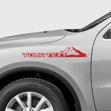 Custom Text Mountains Style Fender Vinyl Decal Kit for Dodge Durango _2