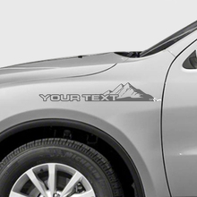 Custom Text Mountains Style Fender Vinyl Decal Kit for Dodge Durango _3