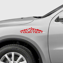 Custom Text Mountain Range Fender Vinyl Decal Kit for Dodge Durango_2