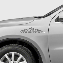 Custom Text Mountain Range Fender Vinyl Decal Kit for Dodge Durango_3