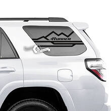Pair of 4Runner Window Mountains Line Logo Side Vinyl Decals Stickers for Toyota 4Runner
 2