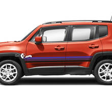 Jeep Renegade Doors Stripe Graphic Vinyl Decal Sticker Side 3 Colors
 2