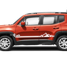 Jeep Renegade Doors Stripe Graphic Vinyl Decal Sticker Side 3 Colors
 2