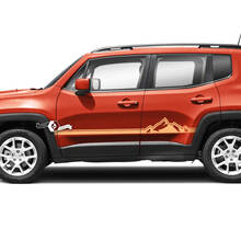 Jeep Renegade Doors Stripe Graphic Vinyl Decal Sticker Side 3 Colors
 3