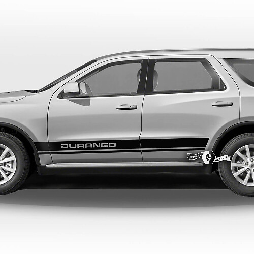 Pair Dodge Durango Side Doors Rocker Panel Trim Stripes Decal Vinyl Stickers
