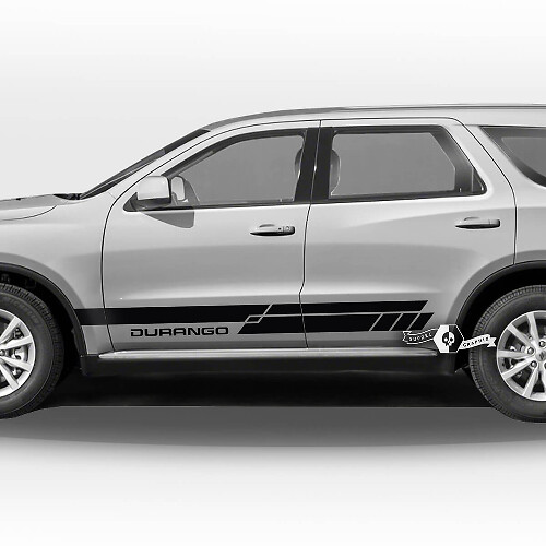 Pair Dodge Durango Side Doors Rocker Panel Trim Stripes Decal Vinyl Stickers
