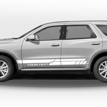 Twin Side Stripes Vinyl Decal Set for Dodge Durango_2